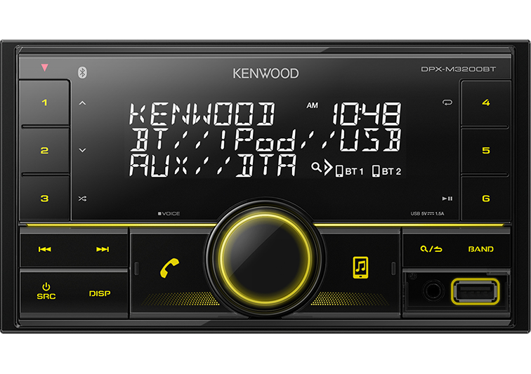 Kenwood CD/MP3/WMA/FLAC/USB/BT lejátszó DPX-M3200BT