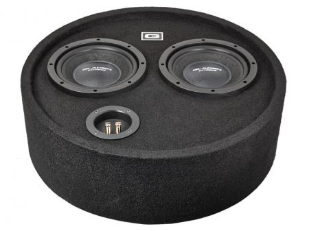 Gladen Audio 20cm 200W 2x mélysugárzó kerek zárt ládában RS 08 Round Box DUAL