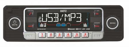 Dietz CD/CD-R/CD-RW/AUX/MP3/WMA/USB/DAB/BT retro fejegység RETRO 301DAB/BT