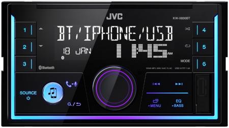 JVC CD/USB/MP3/WMA/WAV/FLAC/AAC fejegység KW-X830BT