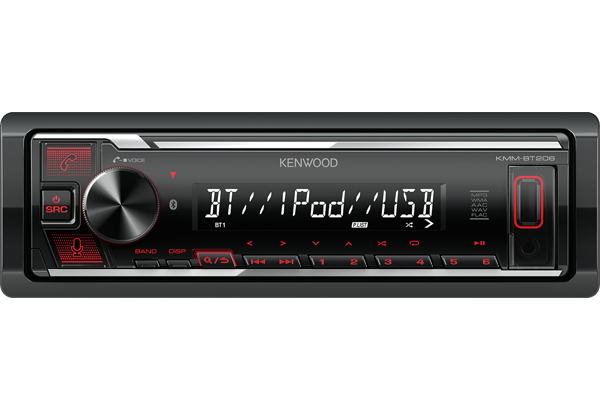 Kenwood FLAC/MP3/WMA/AAC/FLAC/WAV/USB/AUX lejátszó KMM-BT206