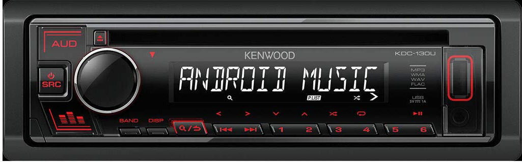 Kenwood CD/MP3/WMA/WAV/FLAC/USB lejátszó KDC-130UR