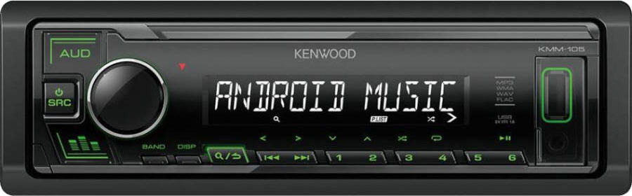 Kenwood FLAC/MP3/WMA/USB/AUX lejátszó KMM-105G