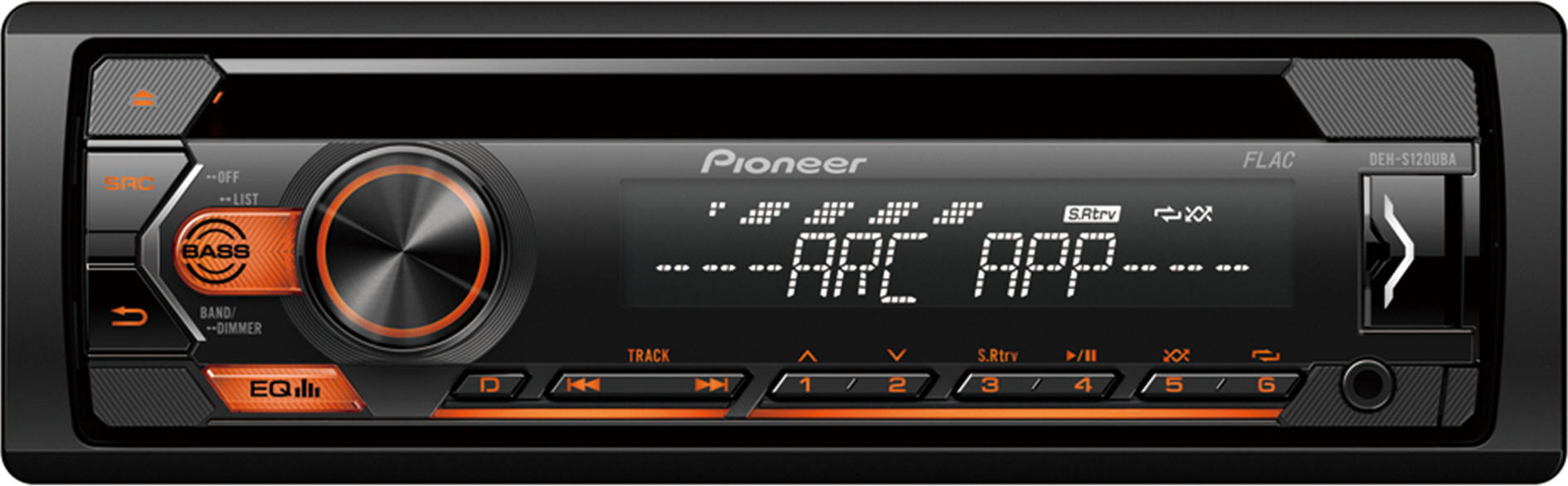 Pioneer Mp3/WMA/WAV/FLAC/USB lejátszó borostyán MVH-S120UBA