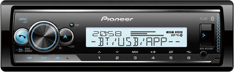 Pioneer MP3/WMA/WAV/FLAC/AAC fejegység hajós multicolor MVH-MS510BT