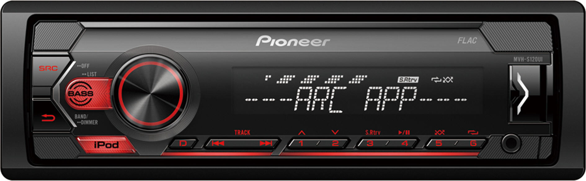 Pioneer Mp3/WMA/WAV/FLAC/USB/iPod lejátszó MVH-S120UI