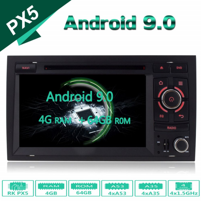 Audi A4 Multimédia Android 9.0 Pie 64GB AAMA9P6