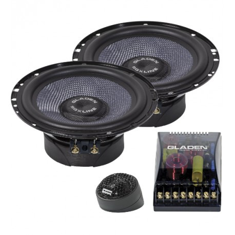 Gladen Audio ONE 165 A4-SQX két utas komponens szett AUDI A4-B6/B7 autóba ONE 165 A4-SQX