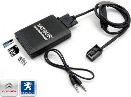 YATOUR MP3/USB/SD/AUX illesztő Peugeot, RD4 YT-M06-RD4-PUG