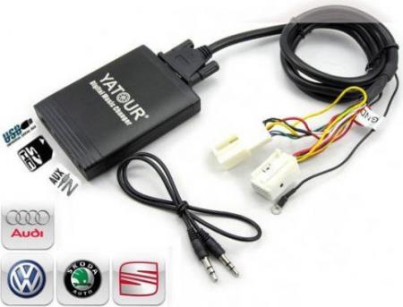 YATOUR MP3/USB/SD/AUX illesztő VW, Quadlock YT-M06-VAG12-VW