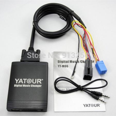 YATOUR MP3/USB/SD/AUX illesztő Audi, Quadlock YT-M06-VAG12