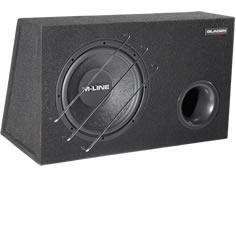 Gladen Audio 30cm 300W mélysugárzó+láda M-LINE 12 VB