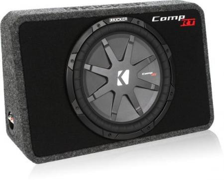 Kicker 30cm 800W zárt extra lapos mélyláda TCWRT124