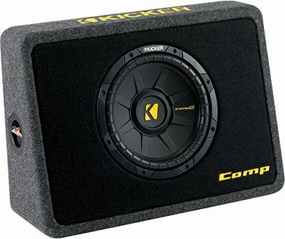 Kicker 25cm 300W mélysugárzó+extralapos relex láda TCWS104