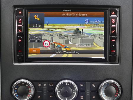 Alpine 8" érintőképernyős DVD/CD/MP3/WMA/AAC/DivX navigációs multimédia X800D-S906