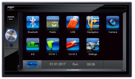 Blaupunkt 6,2" USB/SD/MPG/AVI/DIVX navigációs multimédia SANTA CRUZ 370