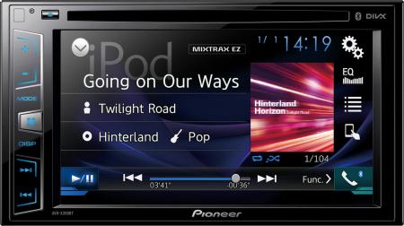 Pioneer 6,2" DVD/CD/MP3/WMA/WAV/AAC/DivX/Xvid/MPG1/2/4/JPG/Appradio multimédiás fejegység AVH-X390BT